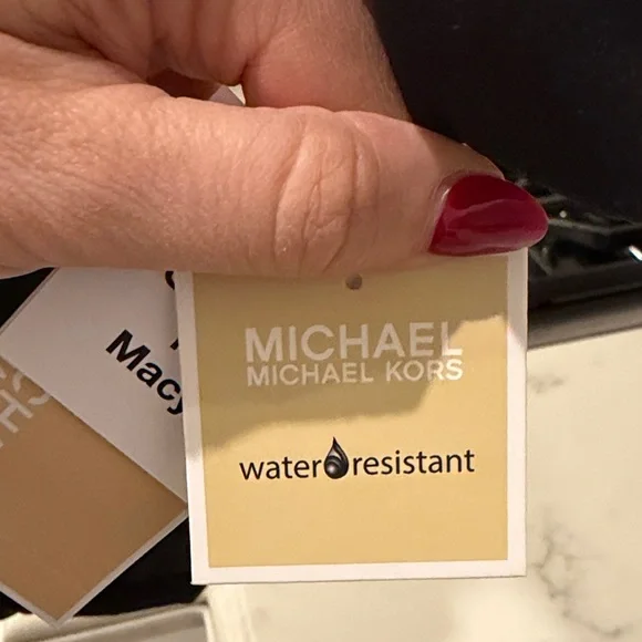 Michael Kors Black Trench Coat with Belt - Picture 7 of 11